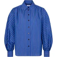 Seidensticker Hemdbluse , Damen, Gr. M (38), blau, 82% Baumwolle, 18% Polyamid, unifarben, regular fit, ohne Ausschnitt, Blusen Hemdbluse, 1/1 Kragen Uni