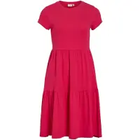 Vila Vihollie Kurzärmeliges Maxikleid