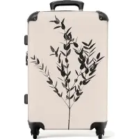 NoBoringSuitcases.com Großer Koffer - Pflanzen - Grün - Natur - Kombinationsschloss TSA - Hartschalen Trolley 4 Rollen - 72 liter - Reisekoffer - 66 cmKoffer Mittelgroß 67x43x25 cm, 72L,
