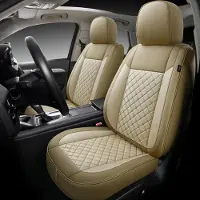 Auto Interieur Meester Autositzebezüge für Nissan NV200 / Evelia | Set mit 2 | Hochwertiges Kunstleder (Skai) | CLS900 Serie | Beige