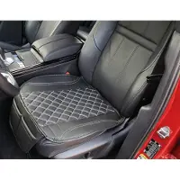 BREMER SITZBEZÜGE 1 Sitzauflage für BMW X6 F16 in Schwarz/Weiße Naht (OT408)