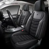Auto Interieur Meester Autositzebezüge für Opel Insignia B | Komplettes Set | AID Serie | Schwarz mit schwarzen Nähten