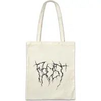 Eric Helmar Müller Urban Backwoods Frost Typo Blackmetal II, Stofftasche, Farbe: Beige