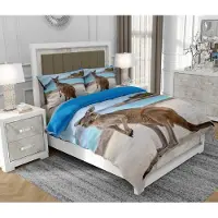 SOVIO Bettwäsche 160x200 cm + 2x70x80 cm, 3-teilig, 100% Baumwolle, Satin, Reißverschluss, Bunt - | So.0318
