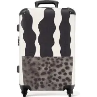 NoBoringSuitcases.com Großer Koffer - Vase - Pflanzen - Blumen - Pastell - Kombinationsschloss TSA - Hartschalen Trolley 4 Rollen - 72 liter - Reisekoffer - 66 cmKoffer Mittelgroß 67x43x25 cm, 72L,
