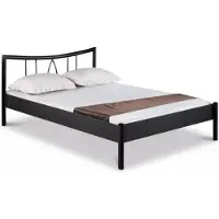 Bed Box Metallbett Hanna – 100 x 220 cm / schwarz