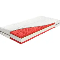 Benab Schaummatratze Zero Hard&Medium 20 Plus Matratze 80 x 190 cm H3 / H5 hart 20 cm hohe Schaummatratzen, Silber, Kokosnuss, PUR, 7 Zonen, Partnermatratze