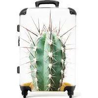 NoBoringSuitcases.com Großer Koffer - Kaktus - Pflanzen - Natur - Grün - Kombinationsschloss TSA - Hartschalen Trolley 4 Rollen - 72 liter - Reisekoffer - 66 cmKoffer Mittelgroß 67x43x25 cm, 72L,
