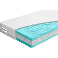 Benab Schaum Matratze Dream Hard 18 Matratze 80 x 195 cm H4 / H5 hart 18 cm hohe Schaum Matratzen, POE, PUR, Knoben, 7 Zonen