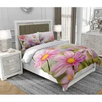 SOVIO Bettwäsche 200x220 cm + 2x70x80 cm, 3-teilig, 100% Baumwolle, Satin, Reißverschluss, Bunt - | So.0204