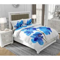 SOVIO Bettwäsche 140x200 cm + 2x70x80 cm, 3-teilig, 100% Baumwolle, Satin, Reißverschluss, Bunt - | So.0343