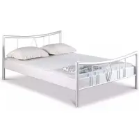 Bed Box Metallbett Luisa – 120 x 220 cm / weiß
