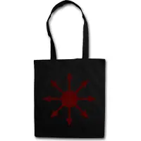 Eric Helmar Müller Urban Backwoods Chaos Vintage Symbol I, Stofftasche, Farbe: Schwarz