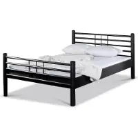 Bed Box Metallbett Lea – 200 x 210 cm / schwarz