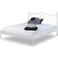 Bed Box Metallbett Alessia – 140 x 200 cm / weiß