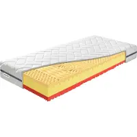 Benab Visco-Matratze Zero Visco 23 Bio Matratze 70 x 200 cm H3 / H4 hart 23 cm hohe Visco-Matratzen, Algua Spirulina, Visco, Antibakteriell, PUR, 7 Zonen, Knoben