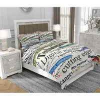 SOVIO Bettwäsche 140x200 cm + 2x70x80 cm, 3-teilig, 100% Baumwolle, Satin, Reißverschluss, Bunt - | So.0265