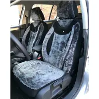 BREMER SITZBEZÜGE Volvo S40 II Cross Country 2004-2012 kompatible Schonbezüge in Grau Plüsch (888)