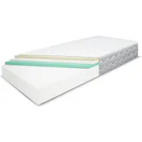 Nordelo Schaummatratze MULTIFOAM HR40 + VISCO H4 20 cm wendbar antiallergisch 160 x 200 cm