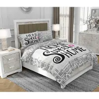SOVIO Bettwäsche 200x220 cm + 2x70x80 cm, 3-teilig, 100% Baumwolle, Satin, Reißverschluss, Grau - | So.9042