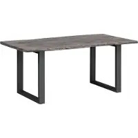 Woodkings Esstisch Bullwer Grau schwarz 230x100 cm