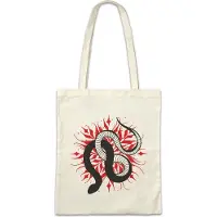 Eric Helmar Müller Urban Backwoods Snake Tattoo II, Stofftasche, Farbe: Beige