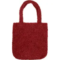 StyleBREAKER Damen Tasche aus Teddyfell mit breiten Henkeln | kuschelige Beuteltasche mit Magnetverschluss | weich gefüttert & ideal als Shopper