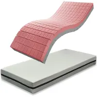 Benab Schaummatratze Medical Classic S1 Matratze 90 x 200 cm H3 / H4 hart 12 cm hohe Schaummatratzen, Desinfiziert, PUR, Profilierung, Anti-dekubitus