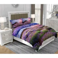 SOVIO Bettwäsche 140x200 cm + 2x70x80 cm, 3-teilig, 100% Baumwolle, Satin, Reißverschluss, Bunt - | So.0345