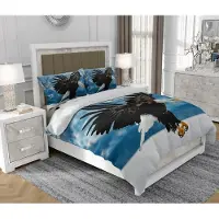 SOVIO Bettwäsche 160x200 cm + 2x70x80 cm, 3-teilig, 100% Baumwolle, Satin, Reißverschluss, Bunt - | So.0334