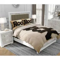 SOVIO Bettwäsche 200x220 cm + 2x70x80 cm, 3-teilig, 100% Baumwolle, Satin, Reißverschluss, Bunt - | So.0164