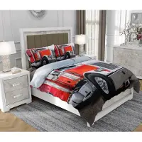 SOVIO Bettwäsche 140x200 cm + 2x70x80 cm, 3-teilig, 100% Baumwolle, Satin, Reißverschluss, Bunt - | So.0340