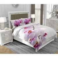 SOVIO Bettwäsche 200x220 cm + 2x70x80 cm, 3-teilig, 100% Baumwolle, Satin, Reißverschluss, Bunt - | So.0342