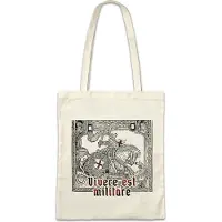 Eric Helmar Müller Urban Backwoods Vivere Est Militare Battle Knight, Stofftasche, Farbe: Beige