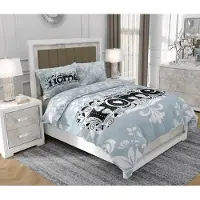 SOVIO Bettwäsche 140x200 cm + 2x70x80 cm, 3-teilig, 100% Baumwolle, Satin, Reißverschluss, Bunt - | So.9060