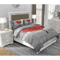 SOVIO Bettwäsche 140x200 cm + 2x70x80 cm, 3-teilig, 100% Baumwolle, Satin, Reißverschluss, Bunt - | So.0235