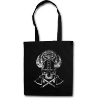 Eric Helmar Müller Urban Backwoods Viking Skull II, Stofftasche, Farbe: Schwarz