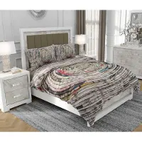 SOVIO Bettwäsche 140x200 cm + 2x70x80 cm, 3-teilig, 100% Baumwolle, Satin, Reißverschluss, Bunt - | So.0253