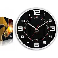 ModernClock , wanduhr groß 30cm wohnzimmer, Stilvoll, Uhr, Orion schwarz 30cm