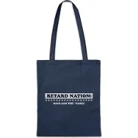 Eric Helmar Müller Urban Backwoods Retard Nation, Stofftasche, Farbe: Navy