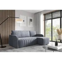 LIKMA Ecksofa mit Schlaffunktion und Bettkasten Sofa L-form Wohnlandschaft Couch L-form Schlafsofa Sofagarnitur Sofa Eckcouch Universelle Seite