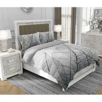 SOVIO Bettwäsche 140x200 cm + 2x70x80 cm, 3-teilig, 100% Baumwolle, Satin, Reißverschluss, Bunt - | So.0205