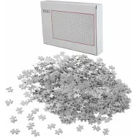 HAC24 Puzzle 1000 Teile Weiß Schwer | Erwachsenenpuzzle | Premiumpuzzle Geduldsspiel | Erwachsene Knobelspiel