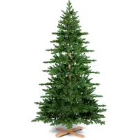 LAALU Künstlicher Weihnachtsbaum DELUXE WOODY 210 cm, grün, 2D/3D, 789 Zweige, inkl. Metallständer