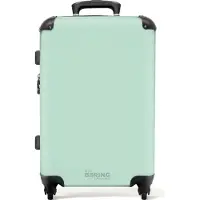 NoBoringSuitcases.com Großer Koffer - Pastellgrün - Kombinationsschloss TSA - Hartschalen Trolley 4 Rollen - 72 liter - Reisekoffer - 66 cmKoffer Mittelgroß 67x43x25 cm, 72L,