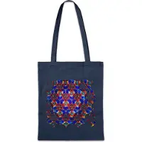 Eric Helmar Müller Urban Backwoods Kaleidoscope Square II, Stofftasche, Farbe: Navy