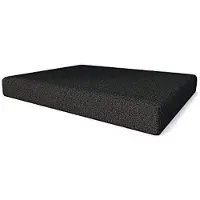 Pillows24 - Palettenkissen mit abnehmbarem Bezug - Sitzkissen | Polster für Europaletten 120x80 Sofa - Wasserfest - Outdoor/Indoor | Schwarz