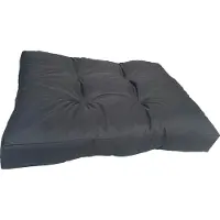 Pillows24 - Wasserabweisend Hundebett 10 cm Hoch - M (76 x 50cm) in Anthrazit - Waschbar Hundekissen für Outdoor & Indoor - Dog Bed
