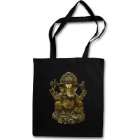 Eric Helmar Müller Urban Backwoods Ganesha Vintage, Stofftasche, Farbe: Schwarz
