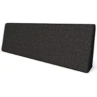 Pillows24 - Palettenkissen mit abnehmbarem Bezug - Seitenkissen | Polster für Europaletten 120x80 Sofa - Wasserfest - Outdoor/Indoor | Schwarz